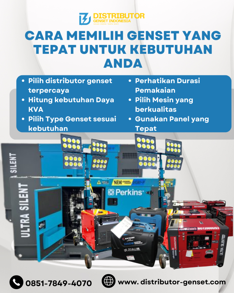 Distributor Genset Tangerang Terpercaya untuk Kebutuhan Industri & Bisnis 1 Distributor Genset Indonesia